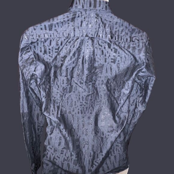 Jared Lang After Hours Slim Fit LS Button Up Shirt Size Small #19 - Picture 4 of 5